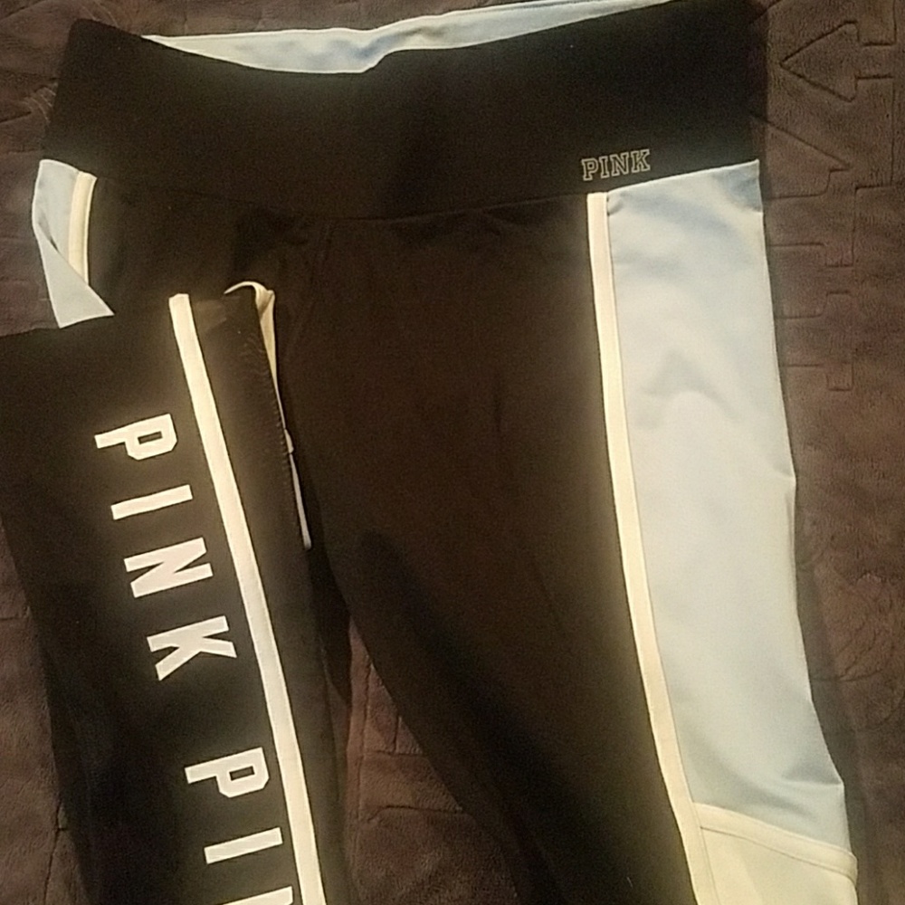 Pink exercise pants